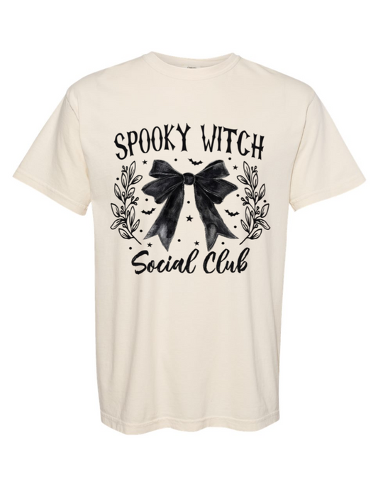 Spooky Witch Social Club Comfort Colors Graphic T-Shirt