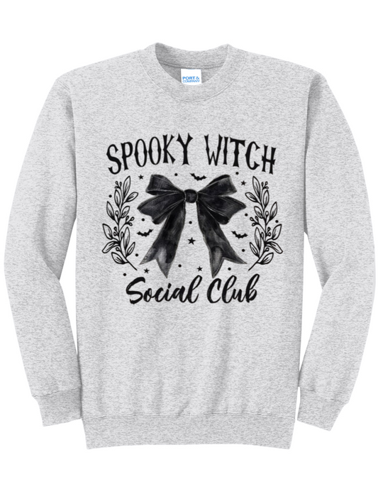 Spooky Witch Crewneck Graphic Sweatshirt