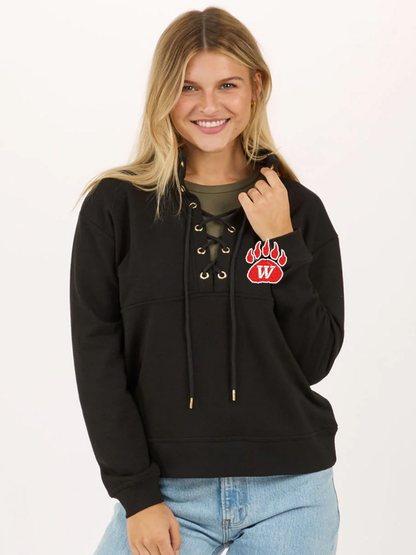 Wadsworth Embroidered Women's Lace Up Pullover
