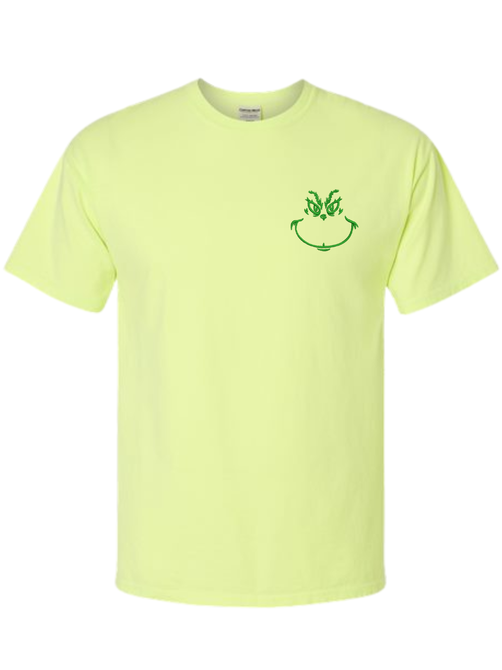 Grinch You're A Mean One Embroidered + Printed Christmas T-Shirt or Crewneck