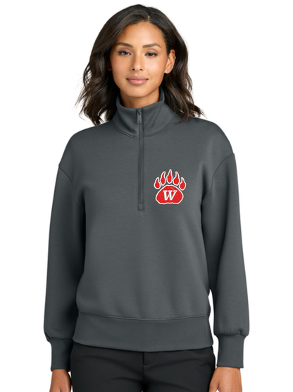 Wadsworth Embroidered Mercer+Mettle® Women’s Soft Spacer Scuba 1/4-Zip