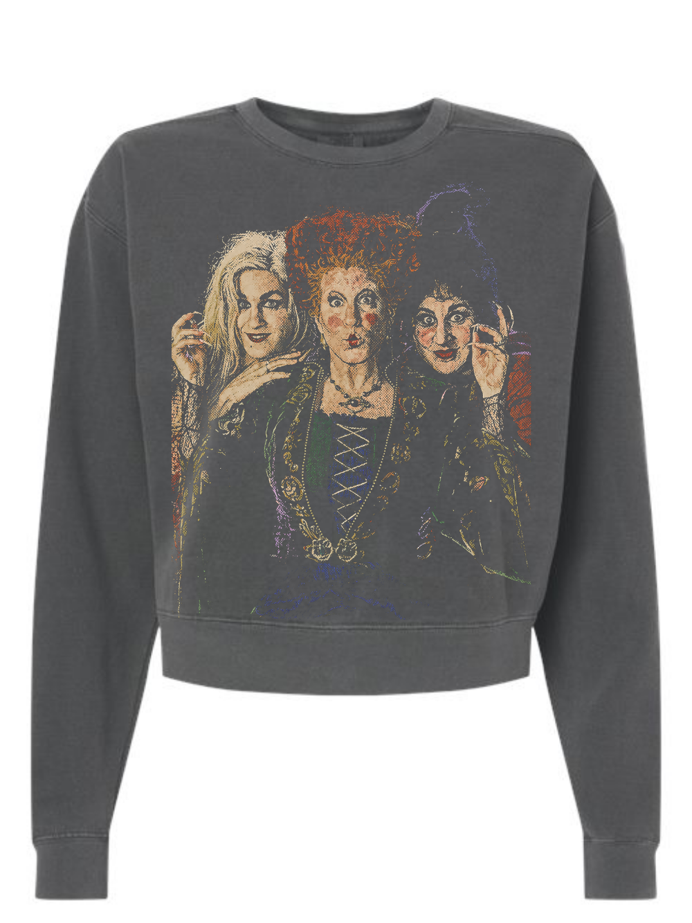 The Sanderson Sisters Graphic Comfort Colors Mid Length Crewneck Sweatshirt