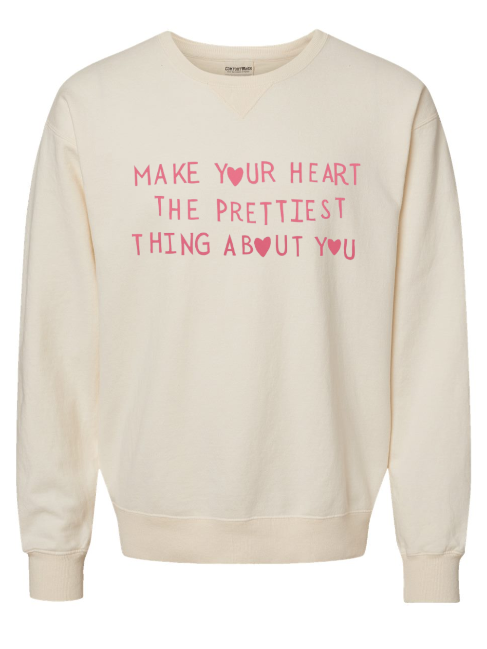 Prettiest Thing About You Embroidered Comfort Wash Crewneck Sweatshirt