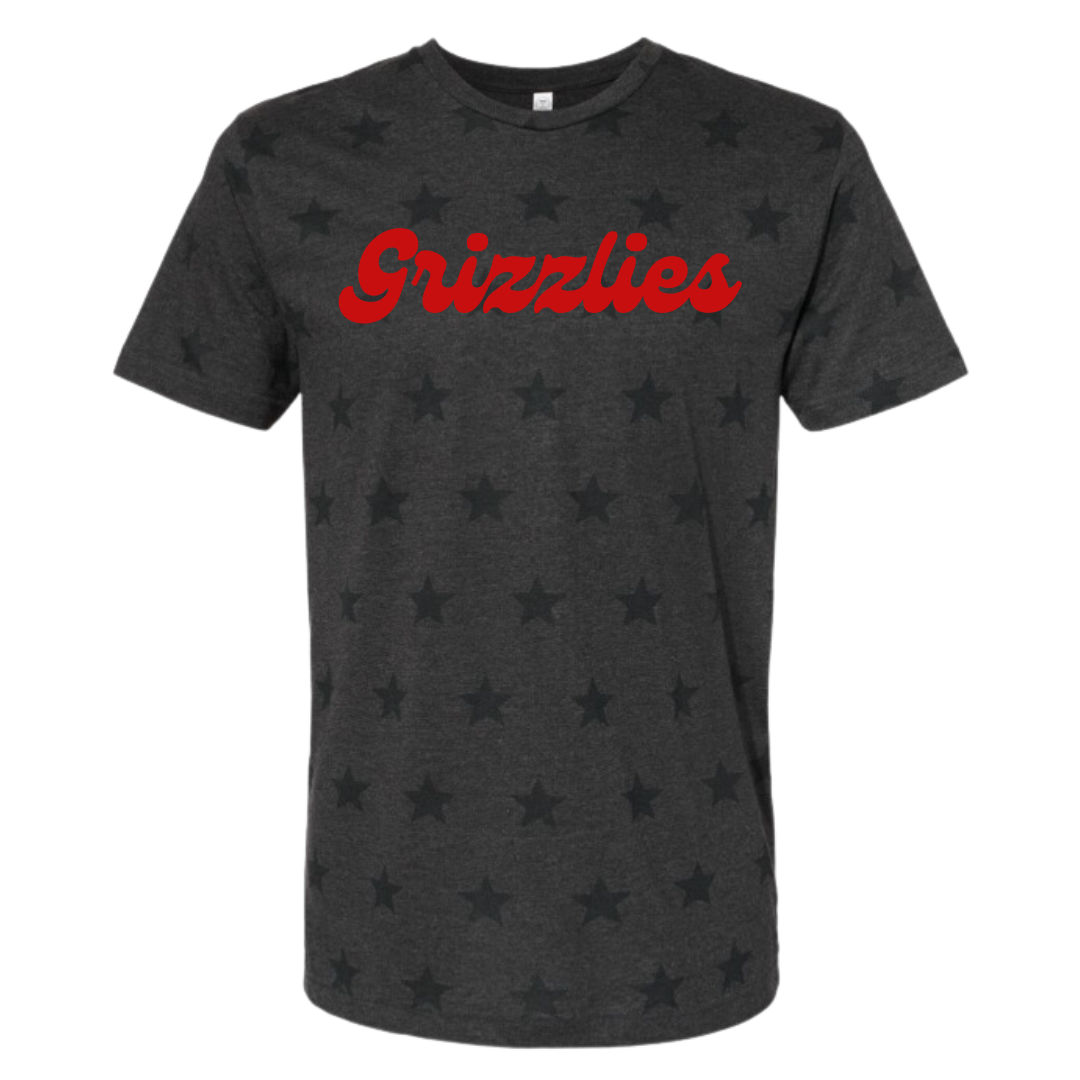 Code Five Grizzlies Star Print T-Shirt