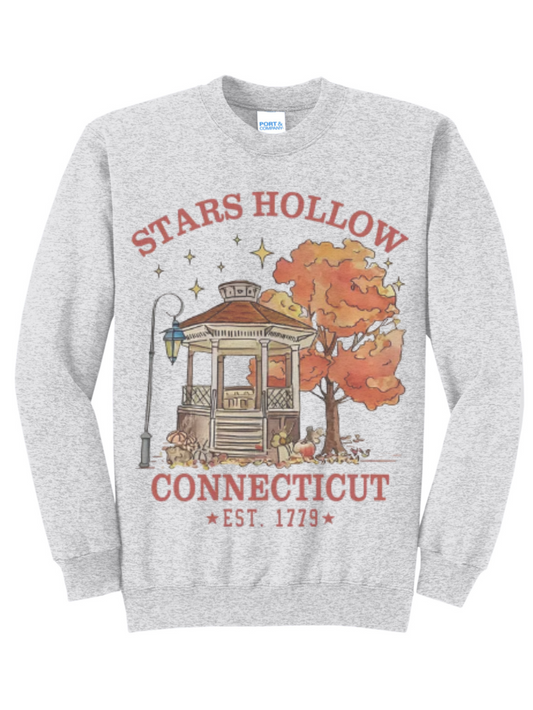 Stars Hollow Connecticut Fall Graphic Crewneck Sweatshirt