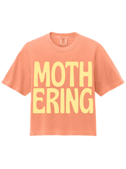 Mothering Graphic Comfort Colors Printed Boxy T-Shirt