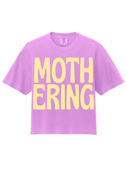 Mothering Graphic Comfort Colors Printed Boxy T-Shirt