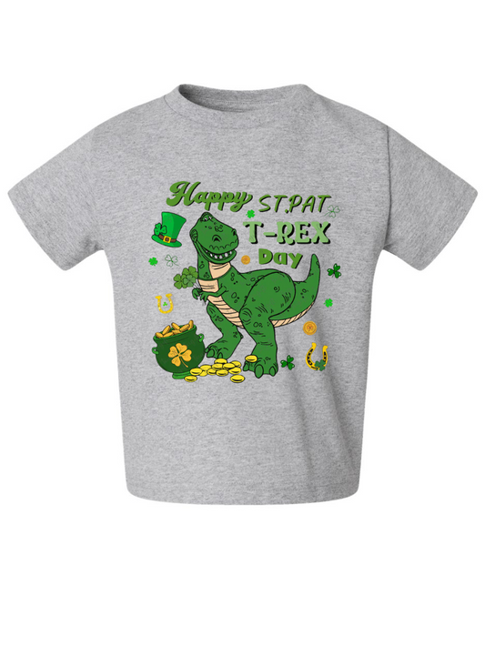 Toy Story Happy St. Pat T-Rex Day Graphic Toddler T-Shirt