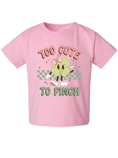 Too Cute To Pinch Graphic Toddler T-Shirt