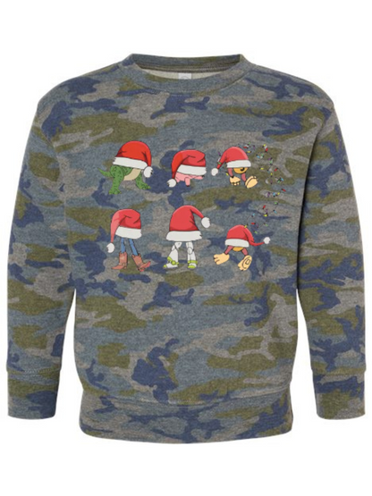 Toy Story Santa Hats Graphic Toddler Or Kids Crewneck Sweatshirt