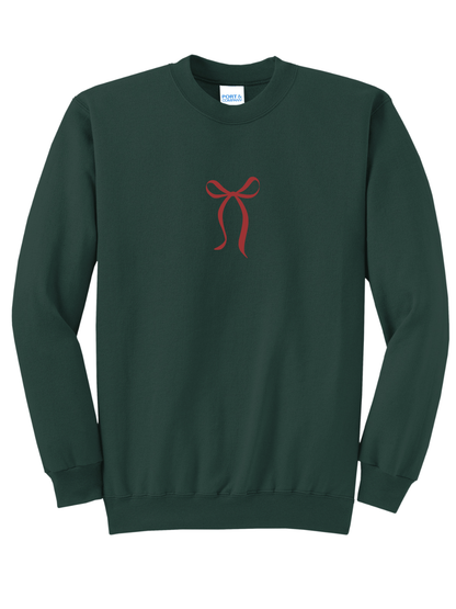 Santa Baby Embroidered + Printed Christmas Crewneck Sweatshirt