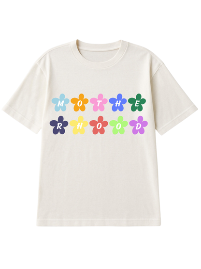 Motherhood Groovy Floral Graphic Enza Printed Boxy Tee