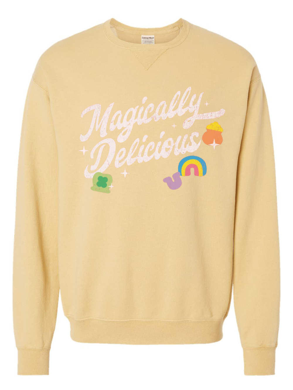 Magically Delicious Lucky Charms Graphic Crewneck Sweatshirt