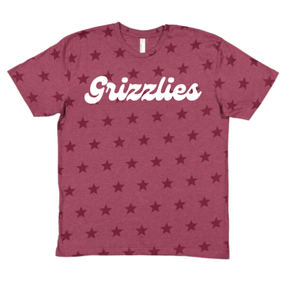 Code Five Grizzlies Star Print T-Shirt