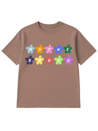 Motherhood Groovy Floral Graphic Enza Printed Boxy Tee