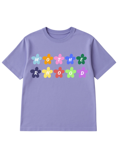 Motherhood Groovy Floral Graphic Enza Printed Boxy Tee