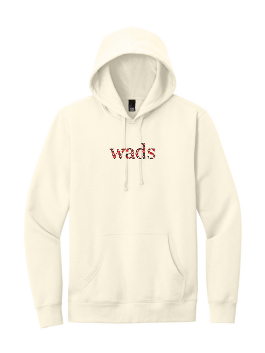 Wads Floral Embroidered Fleece Hoodie