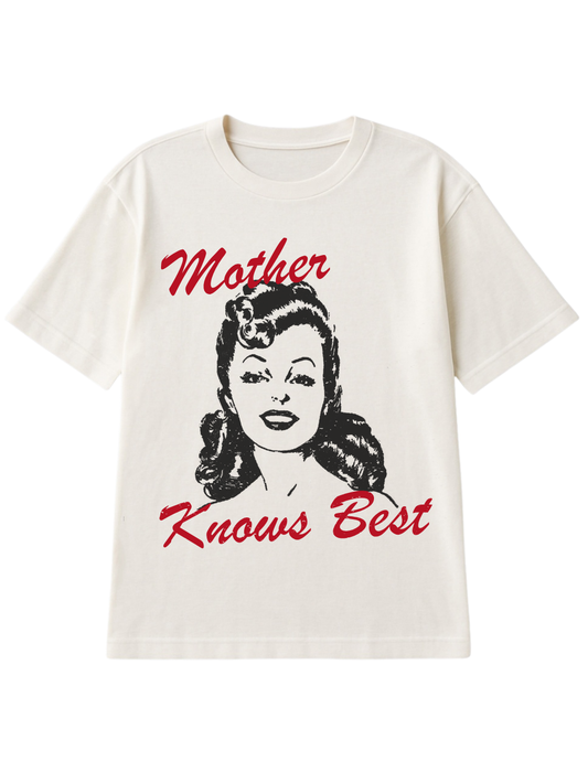 Mother Knows Best Graphic Enza Printed Boxy Tee