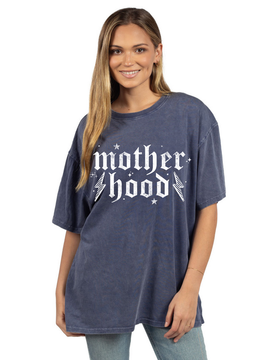 Motherhood Rock Band Graphic Ladies' Oversized T-Shirt