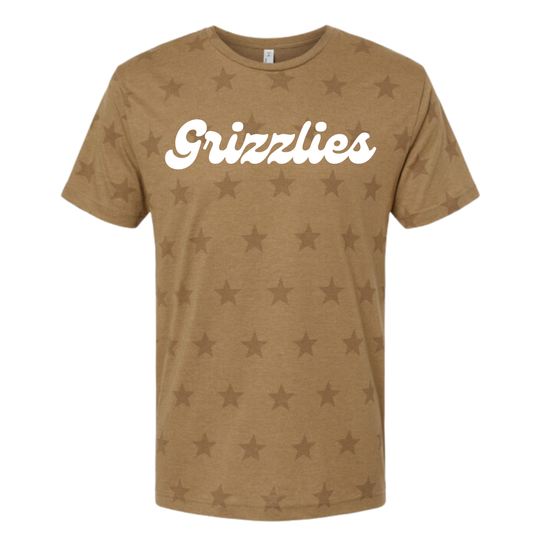 Code Five Grizzlies Star Print T-Shirt