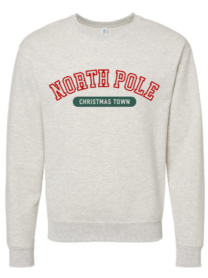 North Pole Embroidered Crewneck Sweatshirt