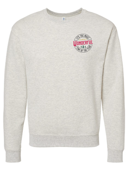 It's The Most Wonderful Time Of The Year Embroidered Crewneck Sweatshirt