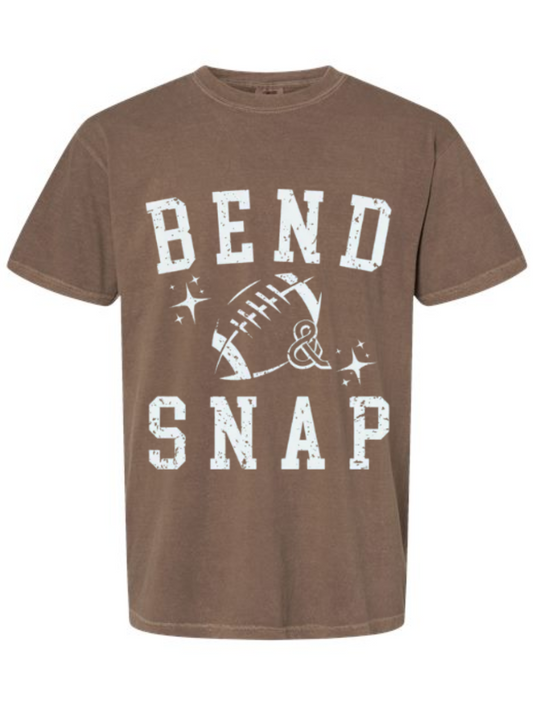 Bend & Snap Football Distressed Graphic Comfort Colors T-Shirt