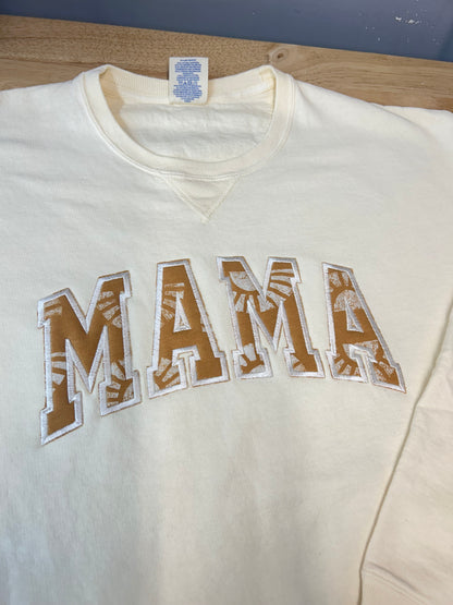 Custom Baby Blanket or Onesie Mama Applique Embroidered Crewneck Sweatshirt