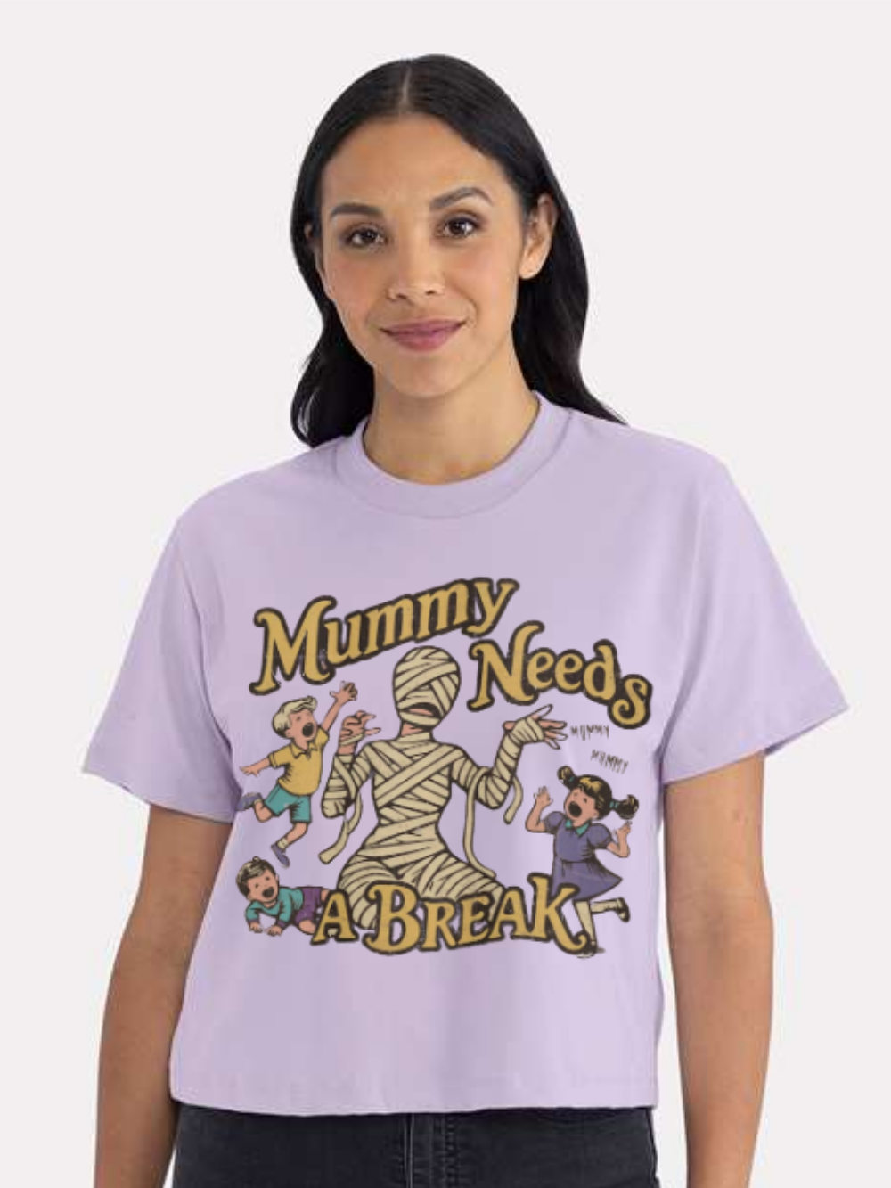 Mummy Needs A Break Graphic Boxy Tee
