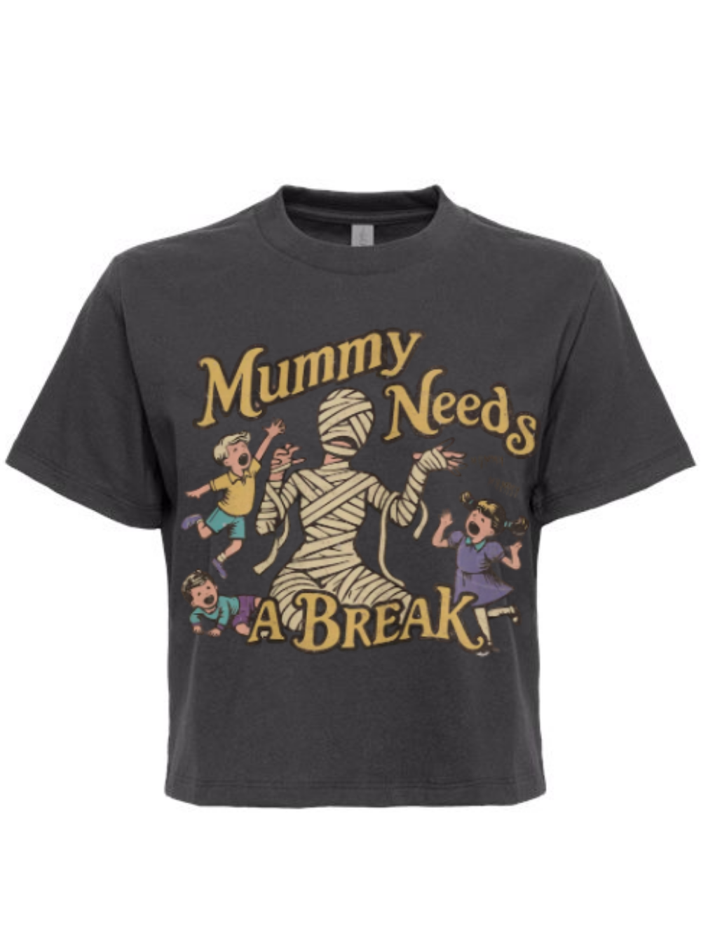 Mummy Needs A Break Graphic Boxy Tee