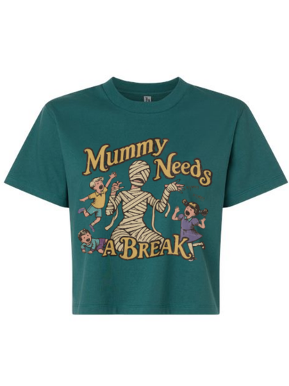 Mummy Needs A Break Graphic Boxy Tee