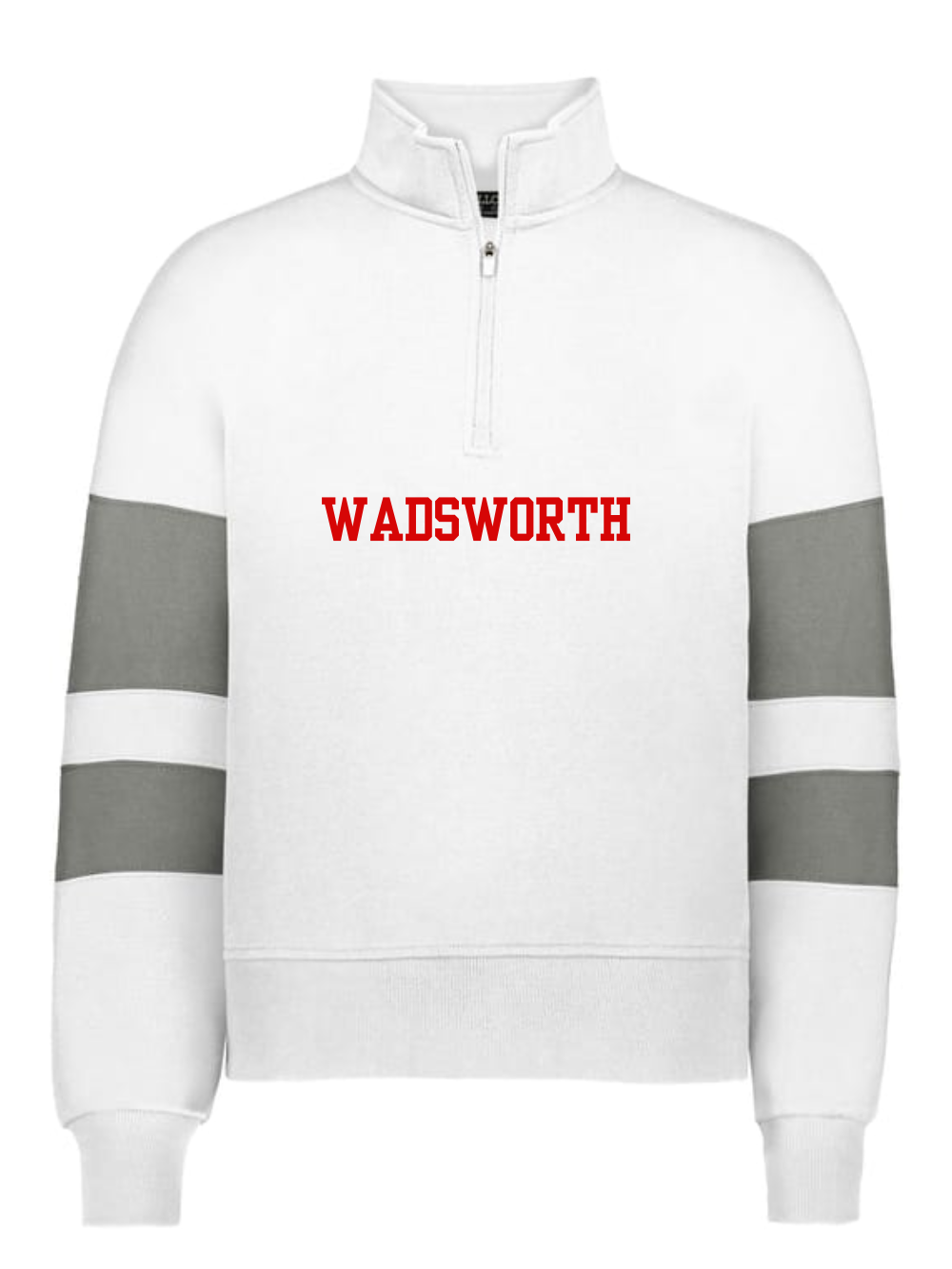 Wadsworth Embroidered Women's Fleece Sport Stripe Quarter-Zip Pullover