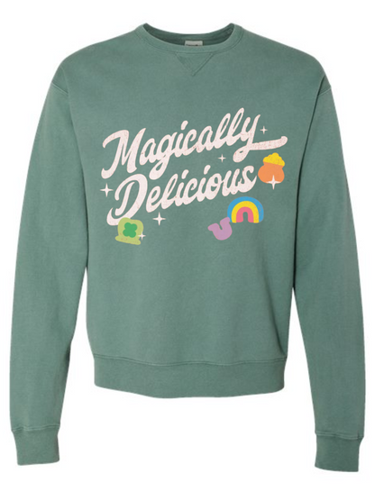 Magically Delicious Lucky Charms Graphic Crewneck Sweatshirt