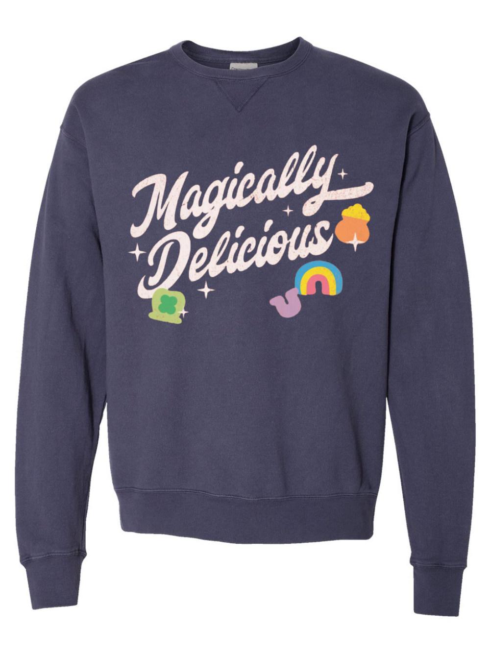 Magically Delicious Lucky Charms Graphic Crewneck Sweatshirt