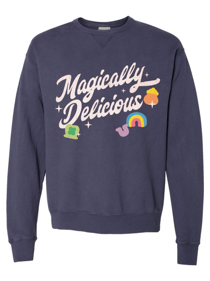 Magically Delicious Lucky Charms Graphic Crewneck Sweatshirt