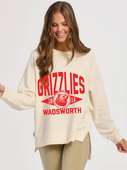 Wadsworth Printed Women's Harlow French Terry Crewneck Sweatshirt