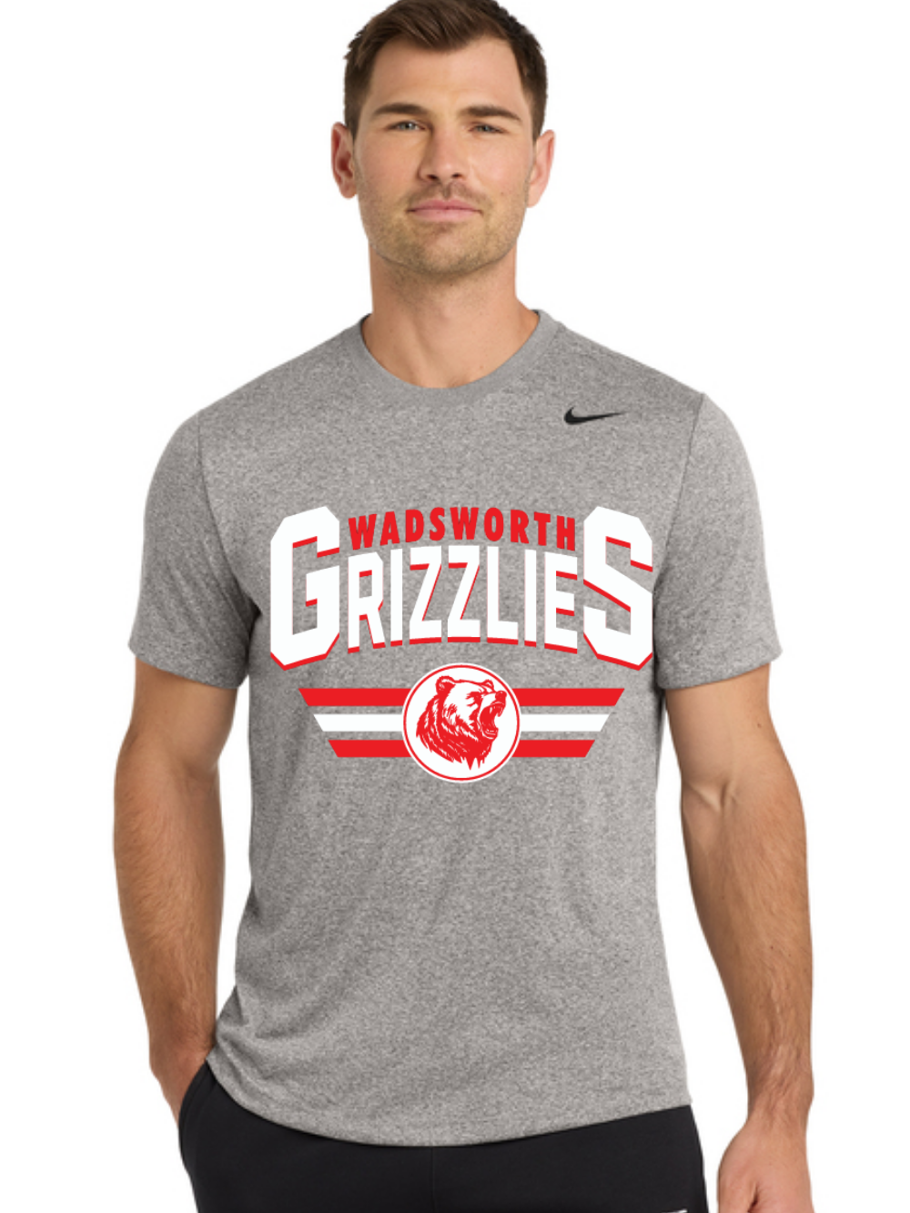 Wadsworth Grizzlies Printed Nike Team rLegend Tee