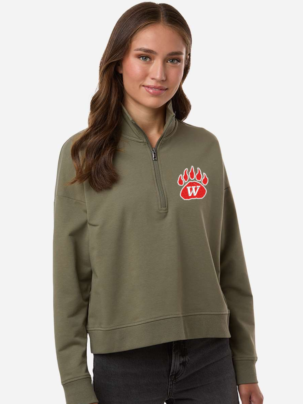 Wadsworth Embroidered Women's Perform Quarter-Zip Pullover
