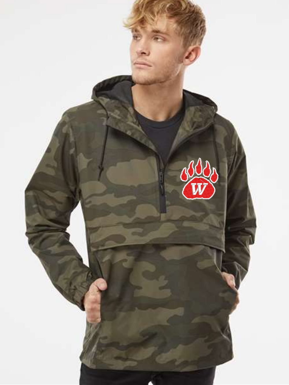 Wadsworth Embroidered Forest Camo Anorak Jacket