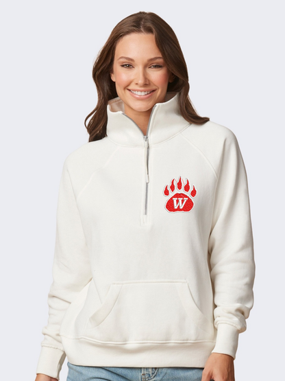 Wadsworth Embroidered Ladies Boxy Half Zip Fleece