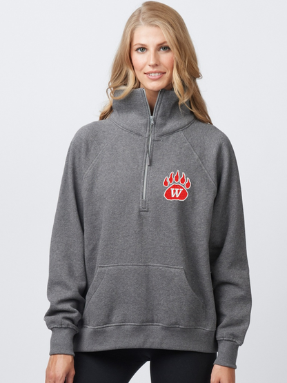 Wadsworth Embroidered Ladies Boxy Half Zip Fleece