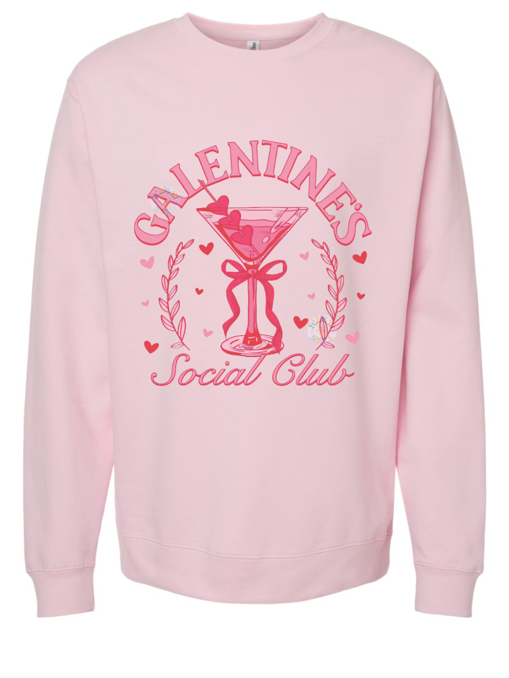 Galentine's Social Club Graphic Fleece Crewneck Sweatshirt