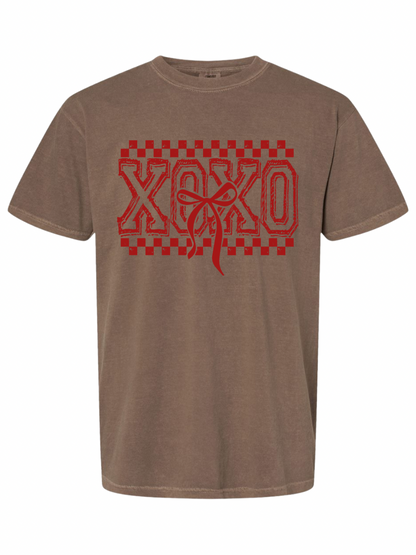 XOXO Bow Comfort Colors Graphic T-Shirt