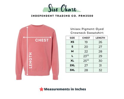 Ghost Drinking Coffee Embroidered Washed Crewneck Sweatshirt