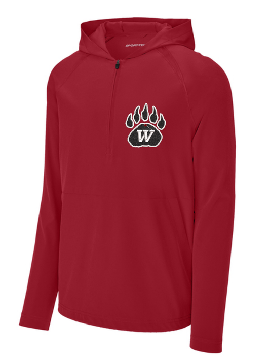 Wadsworth Embroidered Sport-Tek® Repeat 1/2-Zip Long Sleeve Hooded Jacket