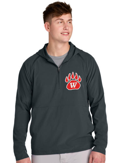 Wadsworth Embroidered Sport-Tek® Repeat 1/2-Zip Long Sleeve Hooded Jacket