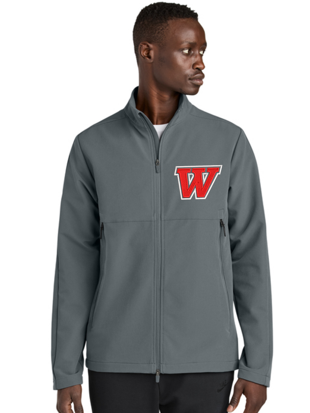 Wadsworth Embroidered Nike Full Zip Soft Shell Jacket