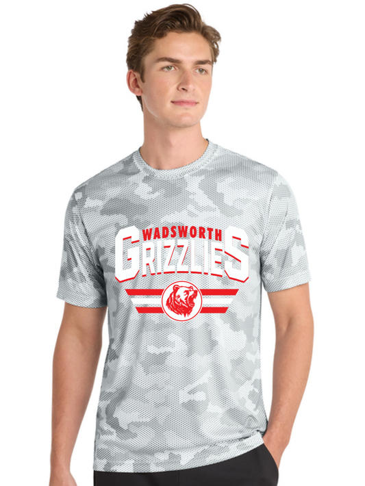 Wadsworth Grizzlies Printed Sport-Tek® CamoHex Tee