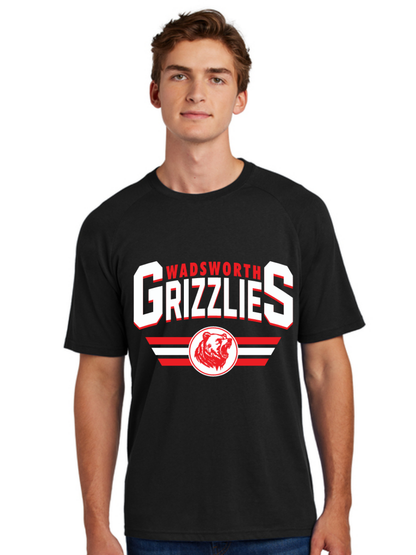 Wadsworth Grizzlies Printed Halftime Raglan Tee