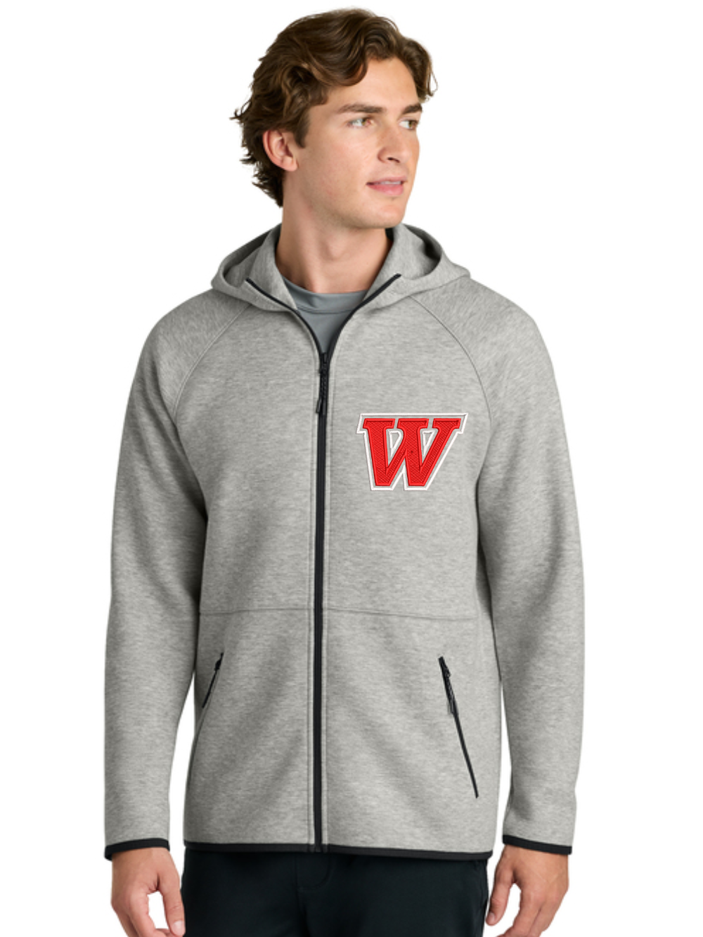 Wadsworth Embroidered Sport-Tek® Phenom Full-Zip Hoodie